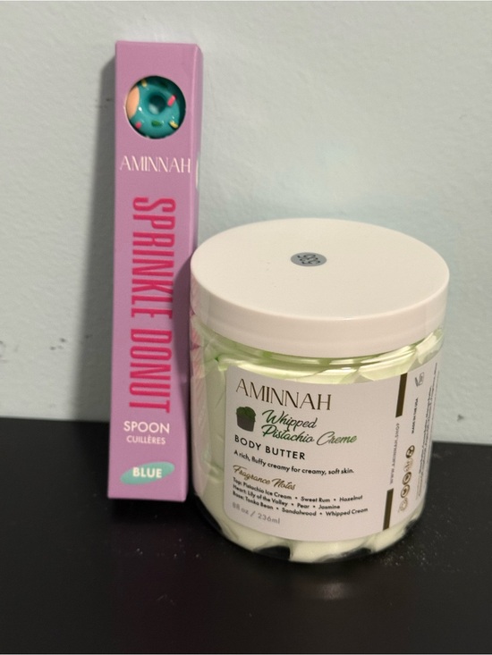 Aminnah Other - Aminnah bundle “whipped Pistachio creame” Body Butter and Sprinkle Donuts spoon!
